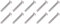 M3.5 x 50mm Long Electrical Machine Screws for Light Switch Plug Socket - 10