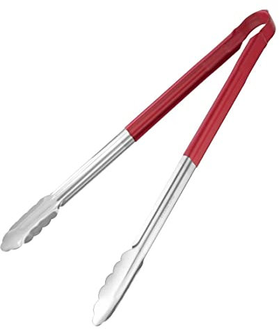 Hygiplas Colour Coded Serving Tong Red 405mm