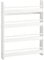 SoBuy KMB08-K-W Kinderregal Bücherregal für Kinder Wandregal Hängeregal Aufbewahrungsregal mit 4 Ablagen für Bücher und Deko weiß BHT ca.: 60x80x12cm