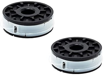 FixedByU 2er Pack Ersatzspule für Elektro-Rasentrimmer Ersatzspulen | Passend für Florabest FRT 430, FRT 450 A1/B2 | Grizzly Tools ERT 450/8, ERT 530 R/RS | Hanseatic ERT 530 Set