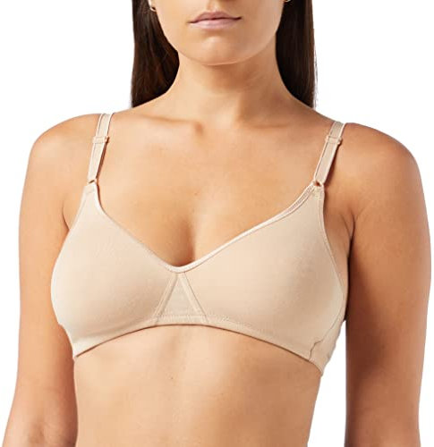 Nur Die Baumwoll BH Reggiseno, Trasparente, Pelle, 85B Donna