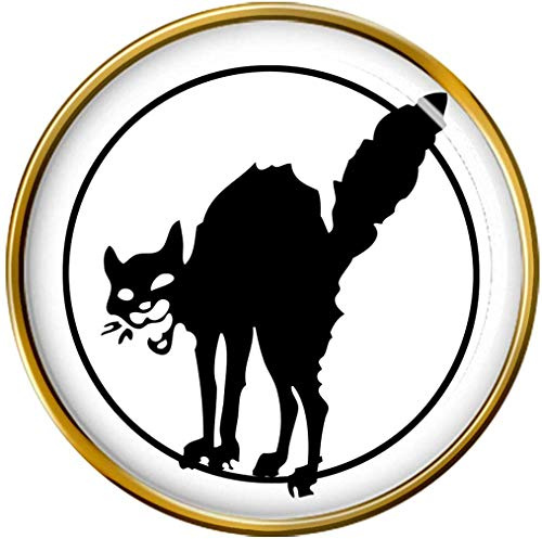 Giftshop UK Anarchiste Chat Noir Symbole Broche Badge