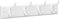 SONGMICS Coat Rack, Wall-Mounted Coat Hook, 4 Dual Metal Hooks, for Coats, Bags, in The Hallway, Bedroom, Living Room, White LHR23WT