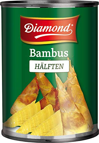 DIAMOND Bambushälften, eingelegtes Asia Gemüse im Glas, geeignet für Wok-Gerichte, low carb - 1 x 540 g