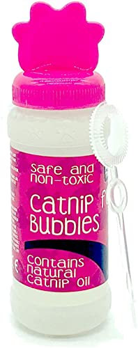 Winners Europe Ltd Divertenti Bolle di Erba gatta da 120 ml per Gatti e Gattini Che contengono Olio Naturale di Erba gatta per Il Gioco interattivo (Rosa (120 ml))