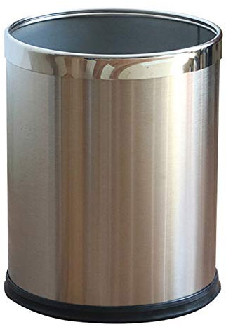 XGWML Poubelle,Poubelle en Acier Inoxydable,Poubelle à Pédale,Poubelle pour Jardin,école,Bureau,Maison Et Cuisine (10L)