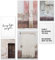 Papierschmiede® Mood Poster Set Rustic Doors, Deko Bilder Wohnzimmer, 2x 30x40 cm und 4x 21x30 cm, Home Decoration Boho Style Tür Mauer Vintage Rot Braun - Wandposter ohne Rahmen