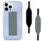Switchbands Finger Loop iPhone Cases with Straps for iPhone 12 Pro Max - Loopy Phone Cases with Elastic Grips, Wireless Charging iPhone Case with Holder - Customizable Grips - Black & Grey