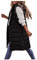 HHMY Lange Steppweste Damen - Leichte Steppweste Mit Kapuze Schlanke Weste Jacke Winter Steppjacke Ärmellose Kapuzenweste Tragbare Steppmantel Winddichte, A02-Schwarz, 4XL