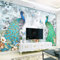 YXTSmurals Fototapete 3D Effekt Grün Tier Pfau Selbstklebende Wandtapete Wohnzimmer Kinderzimmer Wanddeko Tapete Art Poster Tv Hintergrund Wandbilder