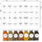 140 Spice Jar Labels Preprinted, Prefdo Minimalist Black Text on White Round Seasoning Stickers with Names for Herb and Spice Rack Organization(Waterproof)