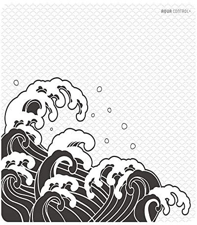 X-Raypad Aqua Control+ Wave Gaming Mouse Pad, Ultra-High Precision Mouse Pad with Perfect Speed and Control Capability, Designed for Fps Players with Low DPI Requirements (AC+ Wave Storm, 450*400*4mm)