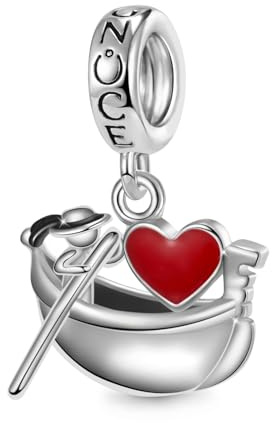 GNOCE Gondel Anhänger 925 Sterlingsilber passend für Armbänder/Halsketten Schmuck Geschenk für Frau Mädchen Ehefrau Tochter