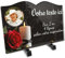 Plaque funéraire Livre avec Photo Personnalisable en plexi Motif Bougie et Rose Rouge, différentes Tailles, épaisseur 6mm, personnalisée sur Plusieurs Lignes 30x20 cm