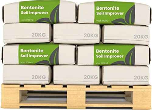 Bentonit Tonmineral - 480 kg für 4800 m2 - Hochwertiger Bentonit-Sandbodenverbesserer Für Garten Und Landschaftsbau - Optimiert Wasserspeicherung - Organifer