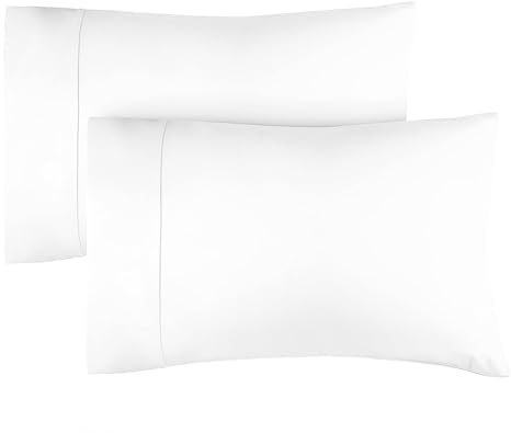 Kissenbezug 40x60 Weiß - Kissenbezüge 40x60 2er Set - Kopfkissen 40x60 Bezug aus hochwertiger Mikrofaser - Weiche, Bequeme, maschinenwaschbare Kissenhülle - Kopfkissenbezug 40x60 2 Pack