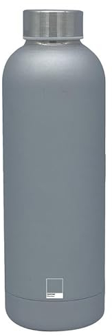BOUTEILLE ISOTHERME INOX GRIS 500ml -Gourde en Acier Inoxydable - SANS BPA, eau, café, thé, jus de fruits, Boisson Chaud ou Froid - sport - hermétique - 12H boissons chaudes 24H boissons froides