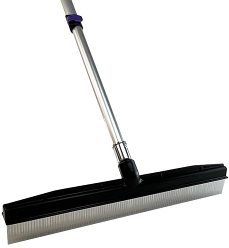 Room Groom PET Carpet Rake and Groomer with Telescoping 54 Adjustable Handle, Rugs, and Artificial Turf, Purple Grip, Black/Purple, (Pack of 2)