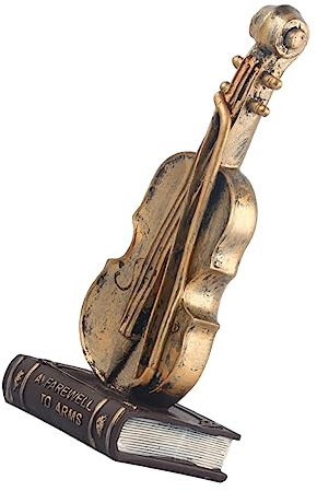 HOMSFOU -Retro-Ornament Saxophonmodell aus Harz Schreibtisch buchattrappe Esstischdekoration Mini-Figur Kunsthandwerksornament aus Kunstharz Haushalt Musikinstrument Kind
