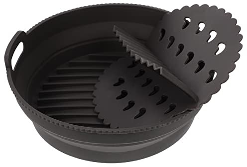 Zerodeko Silicone Baking Mat for Air Fryer Inch Reusable Oven Liner Non-Stick Baking Liners Heat-Resistant Reusable for Snacks Bread Chicken Wings Legs