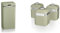 SWAN SWKA4500GN Retro Kitchen Bin with Infrared Technology, Square, 45 Litre, Green & SWKA1020GN Retro Set of 3 Canisters, 1 Litre, Green