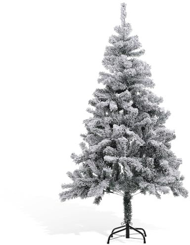 Luxshiny Beflockter Weihnachtsbaum Künstlicher Weihnachtsbaum Für Home Party Decor Einfach Und Abbau Robuste Materialien