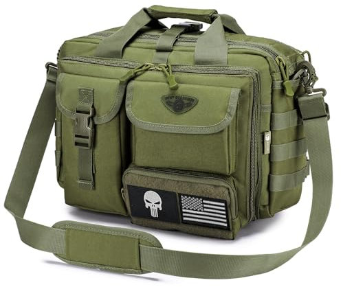 SPAHER Arbeitstasche Laptoptasche 14/15.6/17.3 Zoll Messenger Bag Pilotentasche Aktentasche Taktische Tasche Militär Tasche Tragetasche Schultertasche Geschenk für Männer