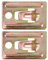 HOMSFOU 2 Pièces Panneau Suspendu Chauffe-Eau Plaque Murale Chauffe-Eau Support De Fixation Chauffage Support D'Installation Murale Chauffe-Support Mural Support De Chauffage Plaque