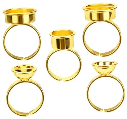 FRCOLOR 5 Piezas Soporte De Pegamento De Pestañas Pigmento Mini Tazas Anillos De Pegamento Para Extensiones De Pestañas Soporte De Pegamento De Goteo De Pestañas Soporte De Pigmento