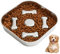 Gamelle Anti Glouton Chien Inoxydable, Gamelle pour Chien Anti Glouton, Gamelle d'alimentation Lente pour Chien, Animaux de Petite Taille, 21x21cm