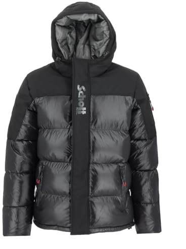Doudoune à capuche Schott Delevan SMU Noir et gris XL