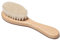 Baby-Haarbürste für Neugeborene, natürliche Holzhaarbürste, Kamm mit weichen Wollborsten, Kopfhautpflegebürsten