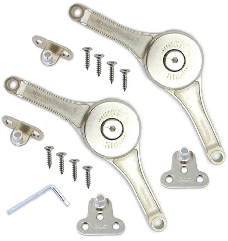 Braccetto a Leva Snodo, Klok FERRARI, per Ante a Ribalta e Vasistass, Può essere istallato sia a DX che a SX. (SNODO KLOK XL per Ante Legno, 2, Pezzo)