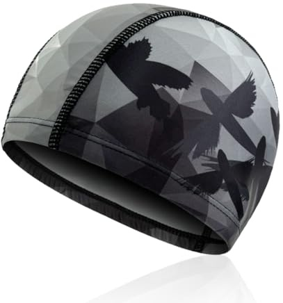 UIEXEA Gorros de natación para Hombres y Mujeres, Unisex Gorro de Natación Piscina Mujer y Hombre Gorro de Piscina para Pelo Largo y Corto Gorros de Baño Impermeable Suave y Cómodo