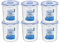 ZIP Premium Lock&Lock Vorratsdose rund | Frischhaltedose | Frischhaltebox | 1,4 Liter | HPL933B - 6er Set