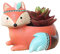 Youfui Home Decor Topf, Tiere, Sukkulenten, Übertopf für Zuhause, Büro, Schreibtischdekoration (bezaubernder Fuchs)