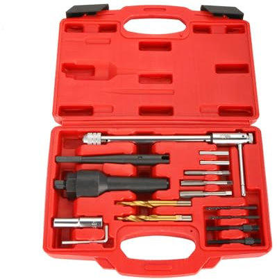 Madlife Garage Professional Glow Plug Removal Remover Tool Set Kit Damaged 8mm 10mm (18Pcs)