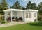 Alpholz 5-Eck Gartenhaus Pepe-28 aus Massiv-Holz | Gerätehaus mit 28 mm Wandstärke | Garten Holzhaus inklusive Montagematerial | Geräteschuppen 442 x 302 cm + 300 cm | Flachdach