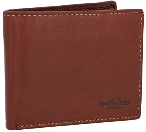 Gusti Herren Portemonnaie Leder mit RFID Schutz – Pawel RFID Geldbörse aus echtem Leder, braun – Vintage Stil, Hochwertige Qualität, Brieftasche Wallet für Männer