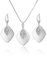 LILLY MARIE Zeitloses Sterling Silber Schmuckset Mit Verstellbarer Kette Und Kristallverziertem Anhänger