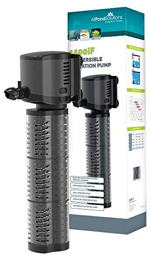 AllPondSolutions 1500IF Internal Aquarium Filter 1500L/H – Submersible Fish Tank Filter with Venturi Aeration for Coldwater & Tropical Tanks up to 280L