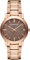 Swiss Rose Gold Brown Date Dial 38mm Unisex Men Women Wrist Watch The City BU9005