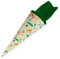 itenga Geschwisterschultüte 35cm Tiere Tiermuster Geschenkverpackung Schultüte Zuckertüte Filzverschluss Kinder Erwachsene (Dschungeltiere)