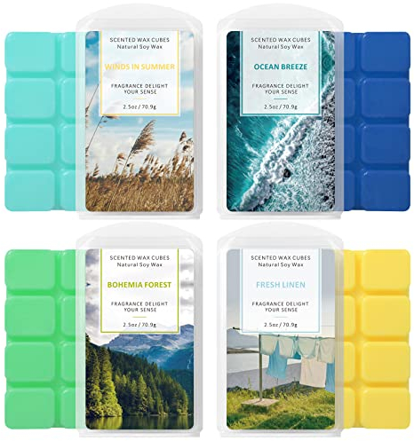 LA BELLEFÉE Duftwachs Wax Melts Sojawachs Raumduft Duftkerze, Duft von Meeresbrise, Frisch Leinen, Böhmenwald, Wind im Sommer, Geschenk für Hochzeiten, Geburtstag, Valentinstag, Weihnachten,