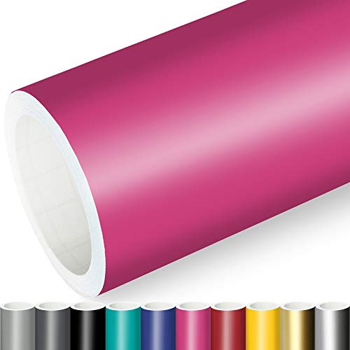 Actinium® Klebefolie 10€/m² Pink Matt | 5m x 0,31m selbstklebende matte Folie | Möbelfolie selbstklebend Küchenfolie Plotterfolie