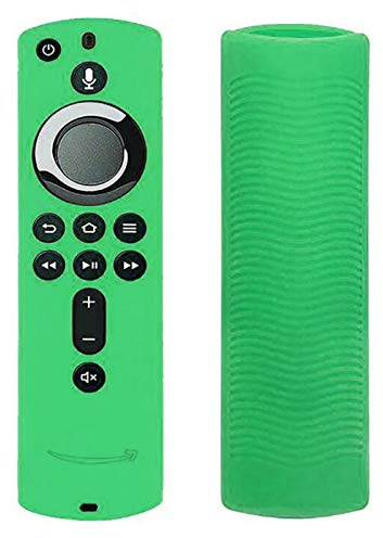 HUANRU 2 Stück Silikons Chutzhülle Für TV Stick 4K Fernbedienungs Abdeckung Leuchtende Hülle Gitter rutschfest Anti-Lost-Schutzhülle Stoßfeste Abdeckung Für (3. Generation) / Cube