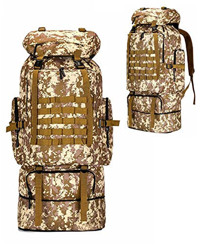 NBVNBV Notfallrucksack Fluchtrucksack 100 L,wasserdicht Große Kapazität Survival Ausrüstung Militär Gefüllt,für Herren Damen Das Camping Wandern Sport Reisen