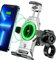 KEWIG Anti-Diebstahl Wasserdicht Motorrad Handyhalterung 15W kabellos mit Vibrationsdämpfer, One-Push Automatikverriegelung und Schnellentriegelung