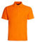 NY Deluxe Edition Mens Polo Shirts Short Sleeve Premium Regular Fit Pique Work Casual Plain Top (S, Orange)