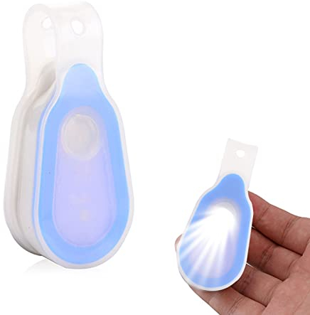 KARELLS Linterna con Clip, Luz LED para Manos Libres, Linterna Manos libres con Clip para Ropapara ropa o mochila, correr de noche, excursiones, paseos, acampadas